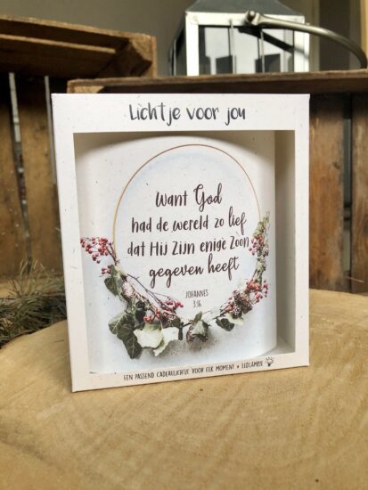 Lichtje voor jou: Want God had de wereld zo lief..