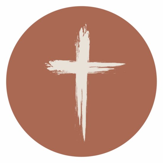 Muurcirkel Terra 35 cm - Kruis
