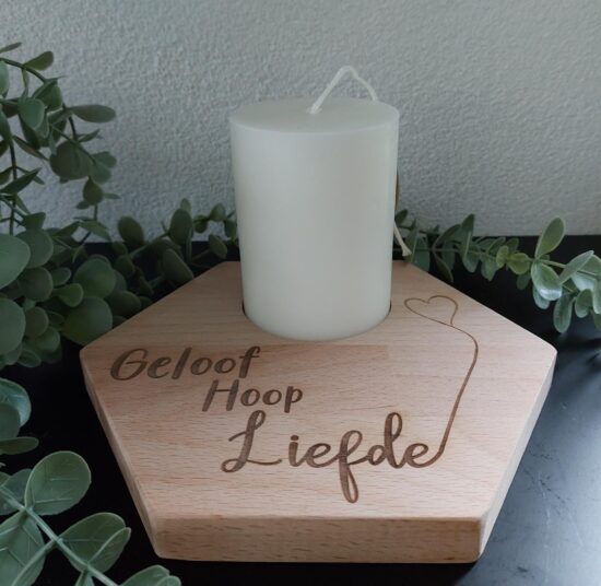 Nordic stompkaarshouder GHL incl. kaars