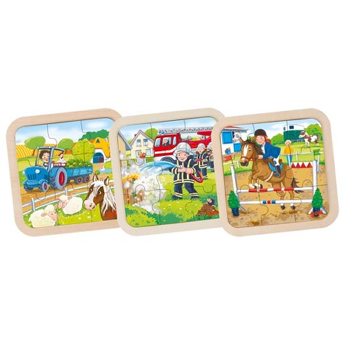 Puzzelassortiment (set van 3 puzzels) - € 4,95 per stuk