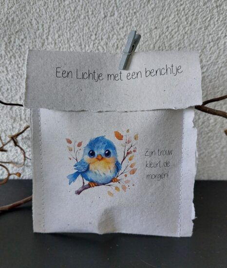 Lichtje met een berichtje - Zijn trouw kleurt de morgen!