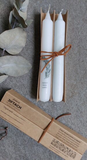 Nordic Dinerkaarsen set Geloof, hoop, liefde