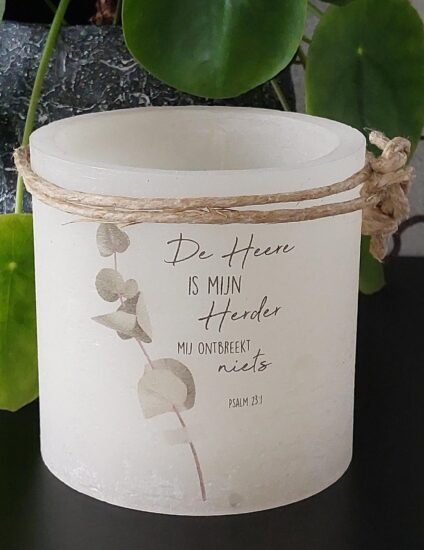 Windlicht S - Groot is Uw trouw (urban)