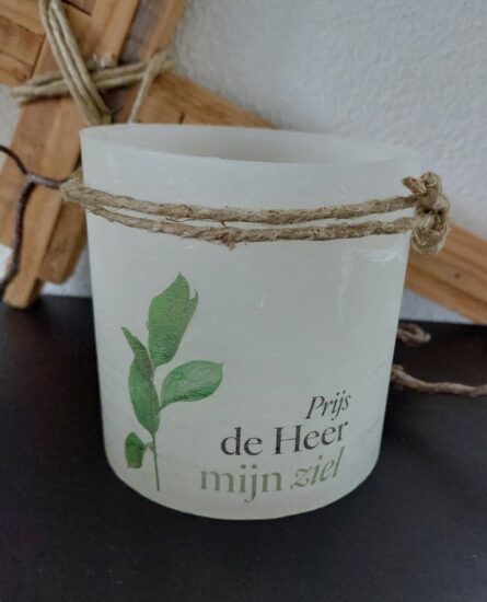 Windlicht S - Prijs de Heer mijn ziel (urban)