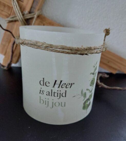 Windlicht S -De Heer zal Uw uitgang en ingang bewaren..