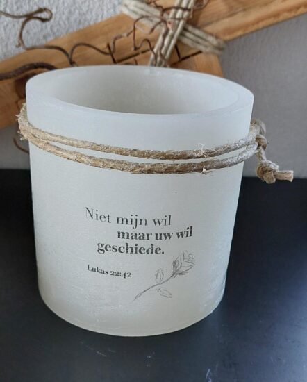 Windlicht S -Niet mijn wil maar Uw wil..