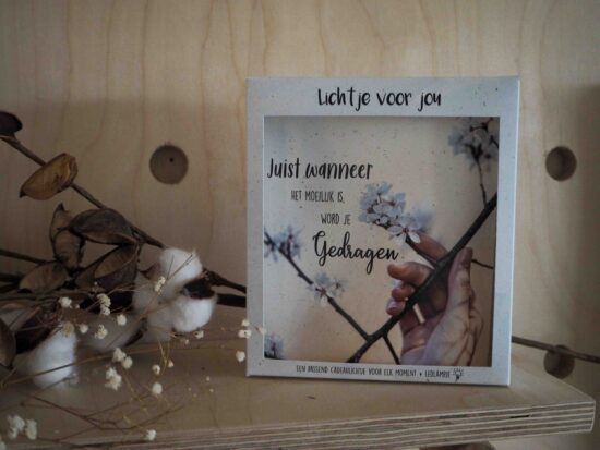 Lichtje voor jou: Juist wanneer het moeilijk is