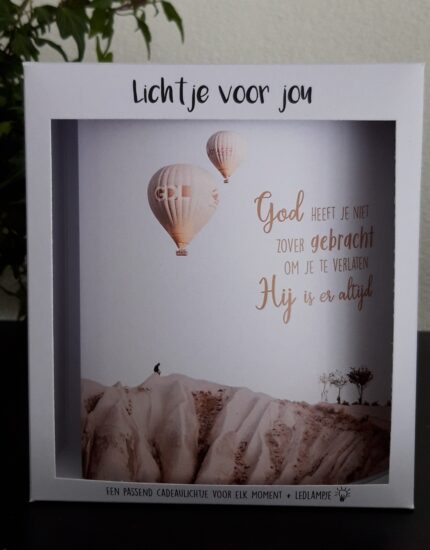 Lichtje voor jou: God heeft je niet...