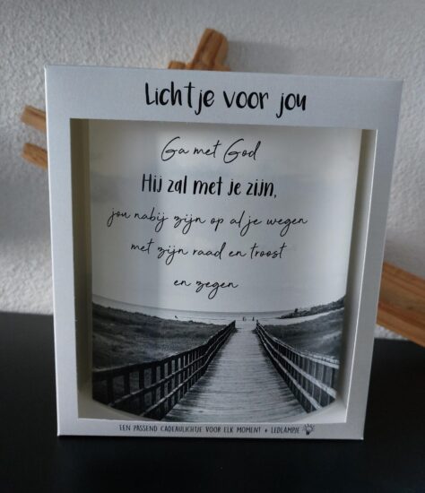 Lichtje voor jou: Ga met God..
