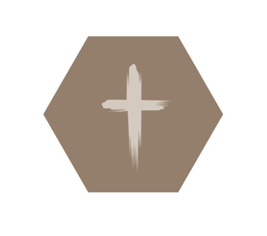 Muurcirkel Honingraat - Kruis