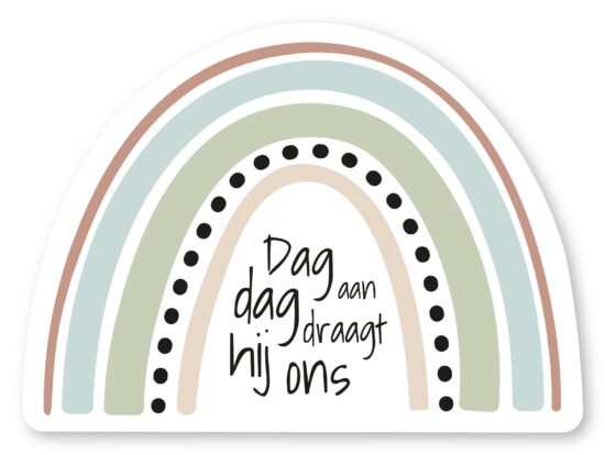 Muurvorm regenboog - Dag aan dag...