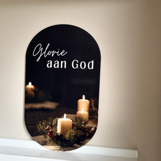 Muurvorm - Glorie aan God