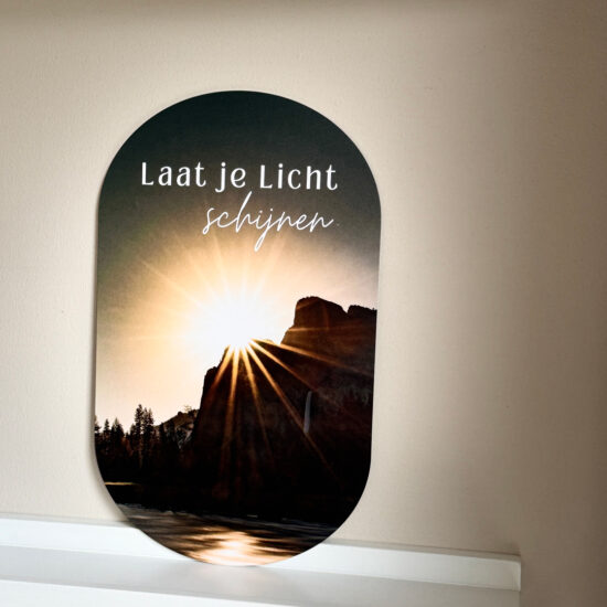 Muurvorm - Laat je licht schijnen