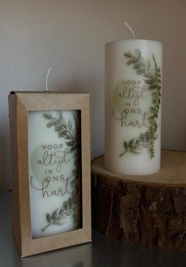 Stompkaars hart - Voor altijd in ons hart (incl. cadeauverpakking)