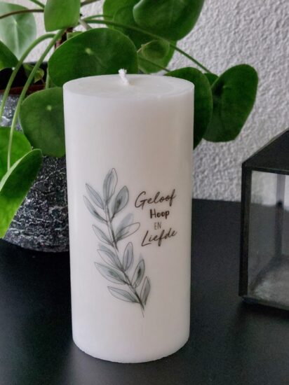 Stompkaars H&L - Geloof, hoop en liefde (olijftak)