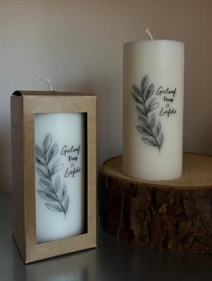 Stompkaars H&L - Geloof, hoop en liefde (olijftak)
