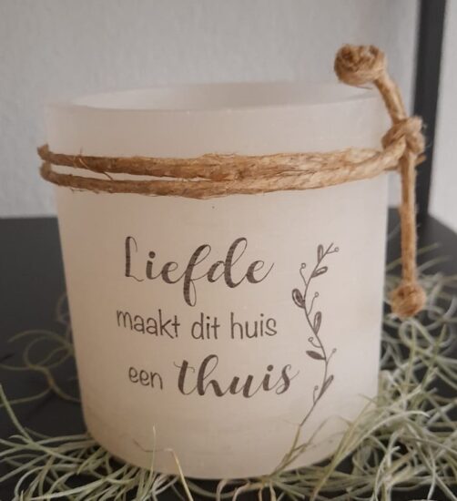 Windlicht S Liefde maakt dit huis een thuis