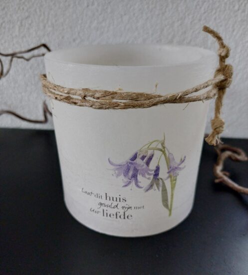 Windlicht S -Laat dit huis gevuld zijn..