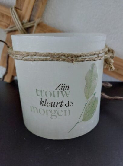 Windlicht S -Zijn trouw kleurt de morgen (urban)