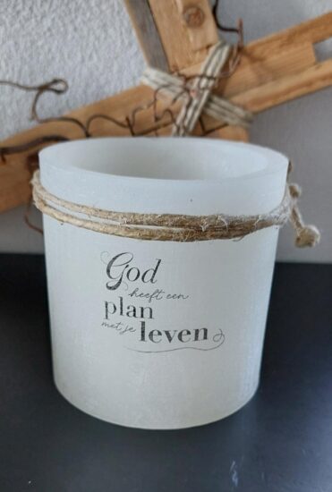 Windlicht S -God heeft een plan met je leven