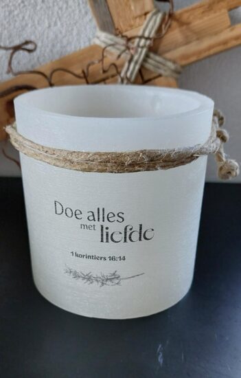 Windlicht S -Doe alles met liefde