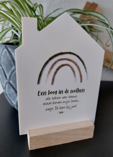 Huisje voor jou - Een boog in de wolken (incl. standaard)