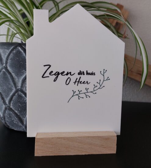 Huisje voor jou - Zegen dit huis (incl. standaard)