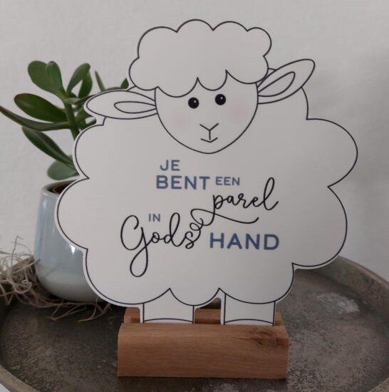 Schaapje voor jou - Je bent  een parel in Gods hand