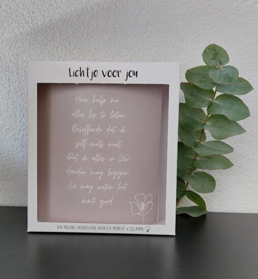 Lichtje voor jou: Heer help me..