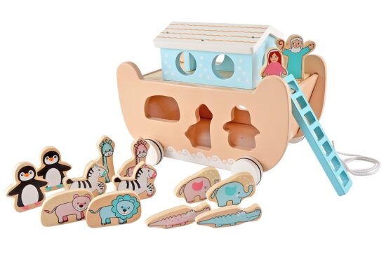 Ark van Noach op wielen/vormenspel Blanc