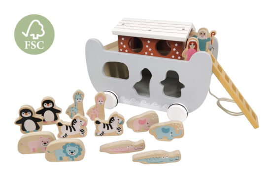 Ark van Noach op wielen/vormenspel Pastel