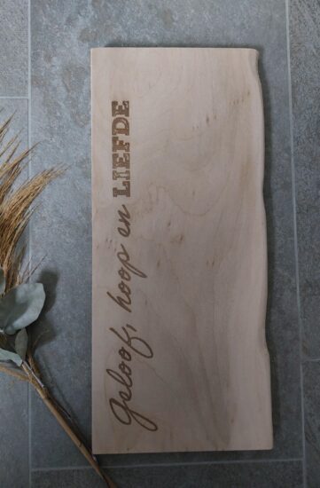 Veluwse Snijplank - Geloof, hoop en liefde