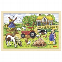 Puzzel De Boerderij van Mr. Miller - 24 stukjes
