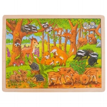 Puzzel Babydieren in het Bos - 48 stukjes