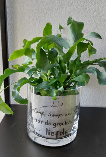 Cilinder Vaas S: Geloof, Hoop, Liefde..