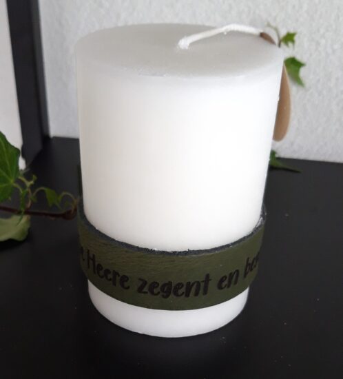 Stompkaars H&L met Leren band groen - De Heere zegent jou en beschermt jou