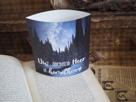 Lichtje voor jou: Uw goedheid Heer is hemelhoog