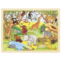Puzzel Dieren in Afrika - 48 stukjes