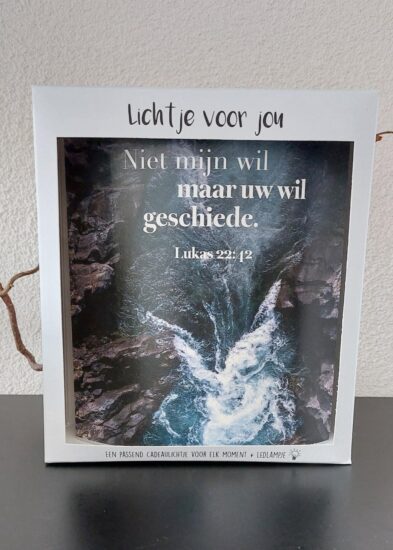 Lichtje voor jou: Niet mijn wil maar Uw wil geschiede