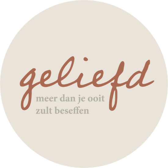 Muurcirkel Grijs 25 cm - Geliefd