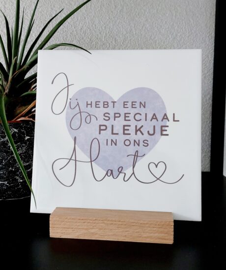 Tegeltje voor jou - Jij hebt een speciaal plekje in ons hart