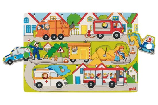 Achtergrondpuzzel - In de straat