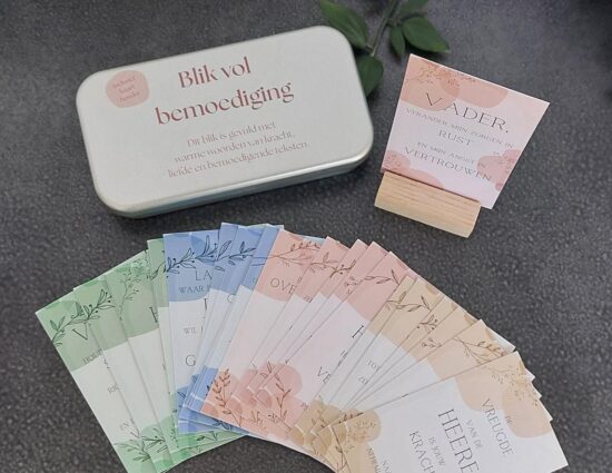 Blik vol bemoediging (incl. kaarthouder)