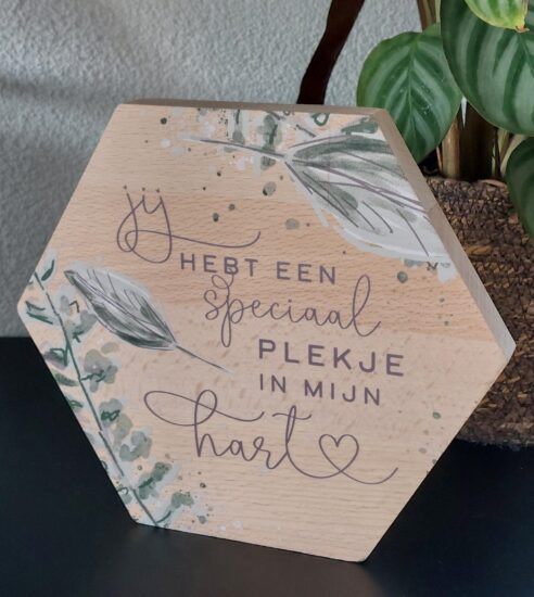 Nordic Honingraat M - Jij hebt een speciaal plekje in mijn hart