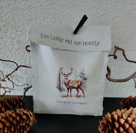 Lichtje met een berichtje - Gezegende kerstdagen