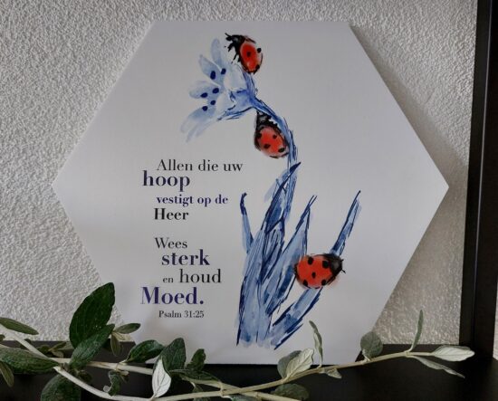 Muurcirkel Honingraat DB - Hoop