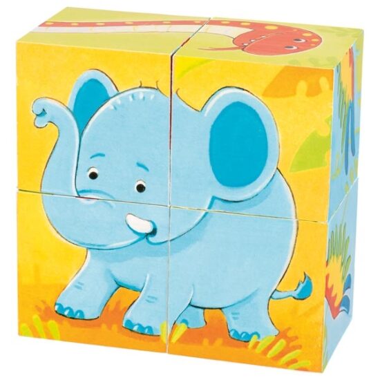 Blokpuzzel 4 stukjes Dieren (3)