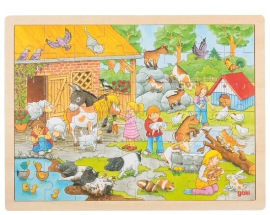 Puzzel Op de kinderboerderij - 48 stukjes