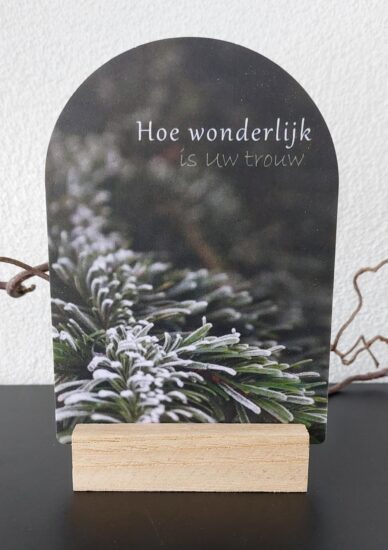 Boog voor jou Kerst - Hoe wonderlijk mooi is Uw trouw
