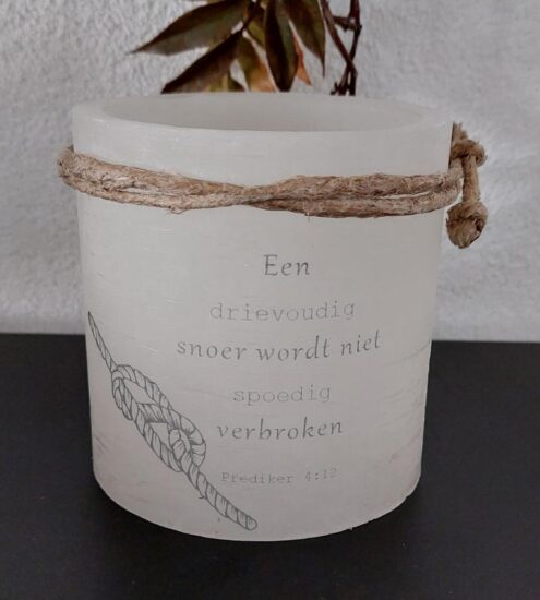 Windlicht S -Een drievoudig snoer...